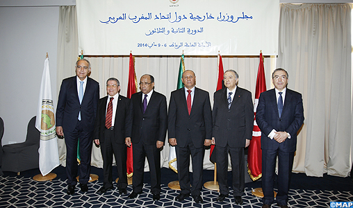 Ouverture à Rabat de la 32ème session du Conseil des ministres des Affaires étrangères des pays de l’Union du Maghreb arabe