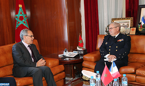 M. Loudyi s’entretient avec le chef d’Etat-Major de la marine nationale française