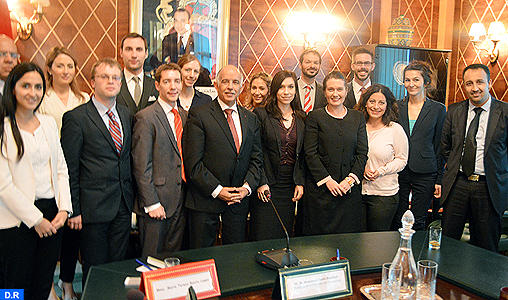 Le président de la Chambre des Conseillers rencontre des jeunes marocains, lauréats du prix de la meilleure entreprise innovante