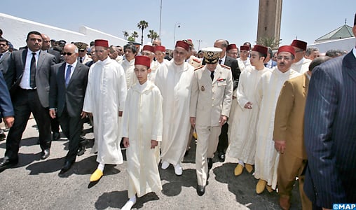 Funérailles à Rabat du Général de corps d’armée feu Abdelaziz Bennani en présence de SAR le Prince Héritier Moulay El Hassan