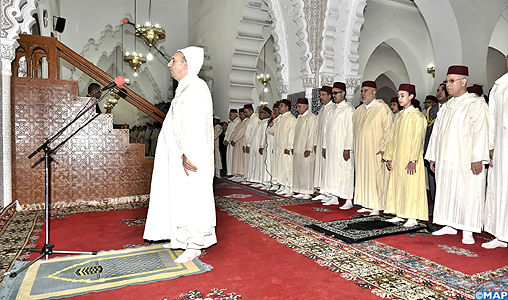 Prières rogatoires à Al-Masjid Al-Aâdam à Salé en présence de SAR le Prince Héritier Moulay El Hassan