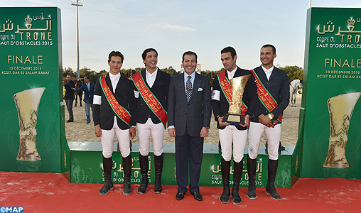 SAR le Prince Moulay Rachid préside la finale de la 3-ème édition de la Coupe du Trône 2015 des clubs en saut d’obstacles