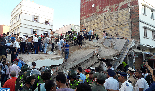 Effondrement d’un immeuble de quatre étages à Casablanca : un mort et 22 blessés (autorités locales)