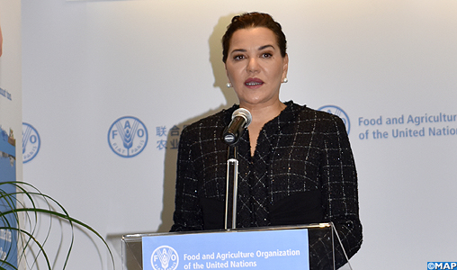 SAR la Princesse Lalla Hasnaa prend part à Rome à la cérémonie officielle de célébration de la Journée Mondiale de l’Alimentation