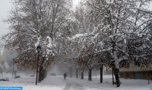 Chutes de neige prévues lundi et mardi dans plusieurs provinces du Royaume