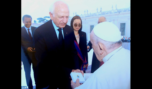 Le leadership spirituel et les Prières de SM le Roi Mohammed VI nous sont précieux (SS Le Pape François)