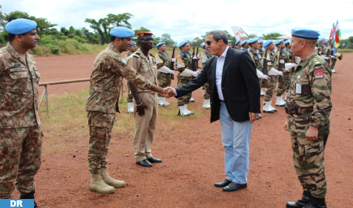 République centrafricaine: M. Hilale rend visite au contingent marocain déployé au sein de la MINUSCA
