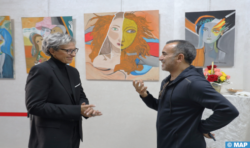 Vernissage d’une exposition à Rabat des oeuvres de l’artiste-peintre Hasna Ettour