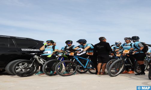 Sahraouiya 2024: Une centaine de participantes entament la première épreuve VTT