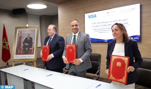 Digitalisation du commerce : Visa & Al Barid Bank s’allient au ministère de l’Industrie