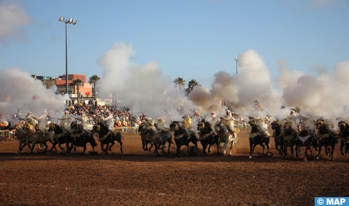 El Jadida: Ouverture du Festival de printemps de Tbourida avec la participation de 42 Sorbas et plus de 600 cavaliers