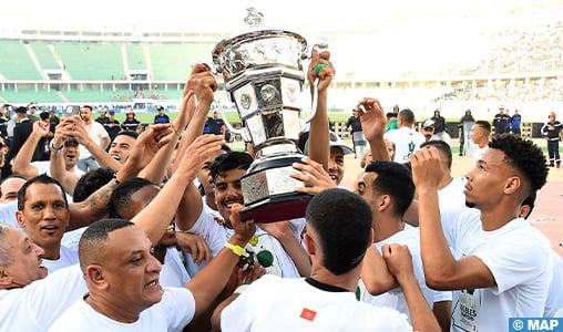 Coupe du Trône de football (finale): le Raja Casablanca s’adjuge son 9e titre en battant l’AS FAR (2-1)