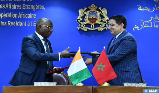 Le Maroc et Côte d’Ivoire saluent hautement leur partenariat stratégique et leur coopération bilatérale