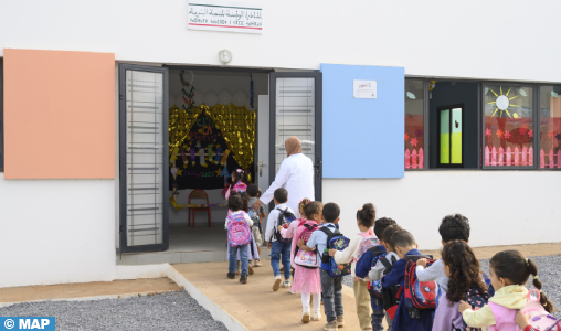 Mers El Kheir: forte adhésion de l’INDH en soutien à l’enseignement préscolaire