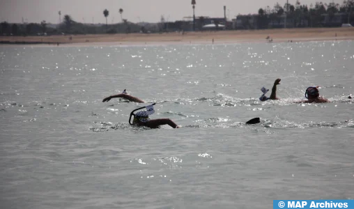 Championnat national de nage avec palmes en eau libre : le club de l’association de plongée d’El Jadida s’adjuge le titre