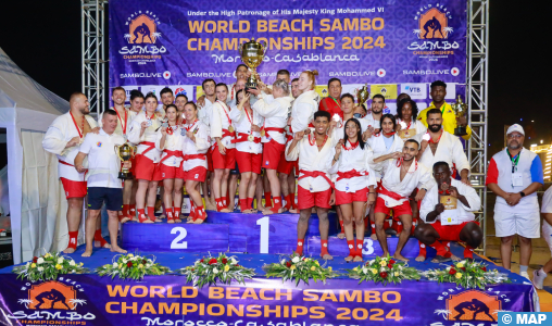 Casablanca: Le Maroc remporte la médaille de bronze au championnat du monde de sambo beach