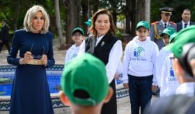 SAR la Princesse Lalla Hasnaa et Madame Brigitte Macron visitent le jardin d’essais botaniques de Rabat