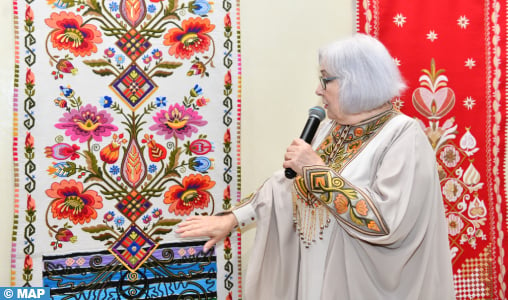 Rabat : Vernissage de l’exposition “Le jardin des broderies” de l’artiste ukrainienne Oleksandra Telizhenko