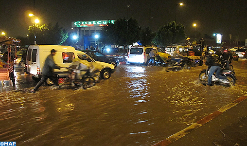 Pluies diluviennes sur Marrakech : effondrement de sept maisons mais pas de victimes