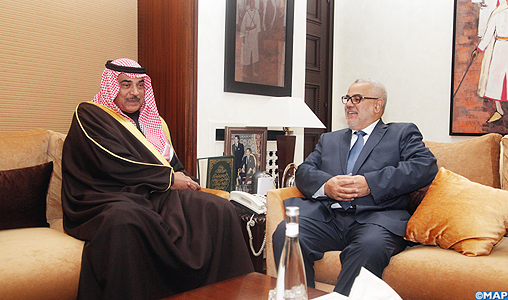 M. Benkirane reçoit le vice-président du Conseil des ministres et ministre koweitien des Affaires étrangères