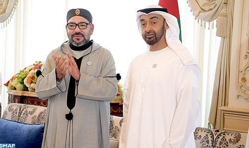 SM le Roi assiste au Conseil de SA Cheikh Mohamed Ben Zayed Al Nahyane, dans le cadre de la visite de travail et de fraternité qu’effectue le Souverain aux Emirats