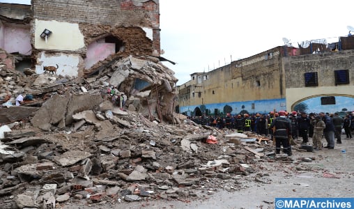 Casablanca: 3 morts dans l’effondrement partiel de la façade d’une maison menaçant ruine (autorités locales)