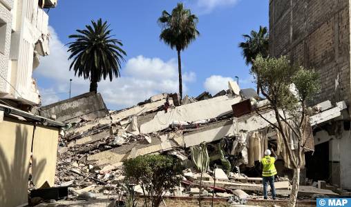 Effondrement d’un immeuble de cinq étages à Casablanca, pas de victimes (autorités locales)