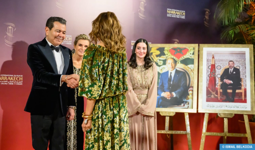 SAR le Prince Moulay Rachid préside un dîner offert par SM le Roi à l’occasion de l’ouverture officielle de la 21e édition du Festival International du Film de Marrakech