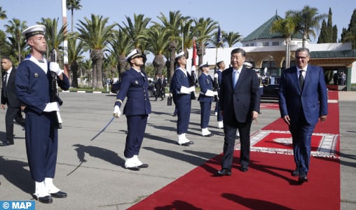 Le Président chinois quitte le Maroc au terme d’une courte visite au Royaume