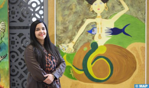 L’artiste peintre Houda Benjelloun expose ses nouvelles œuvres à Rabat