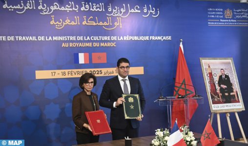 Maroc-France : signature de plusieurs accords de coopération dans le domaine culturel