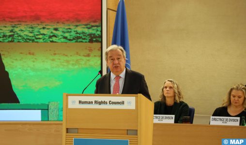 CDH : M. Guterres appelle à ”agir ensemble’’ pour faire progresser les droits humains