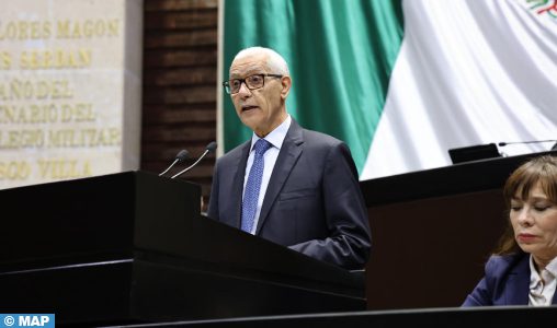 Le président de la Chambre des représentants prononce un discours devant la Chambre des députés du Mexique