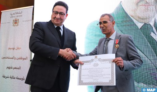 Rabat : remise de Wissams Royaux à des fonctionnaires du ministère du Transport et des établissements sous tutelle